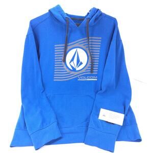 Volcom Casual Pullover Long Sleeve Outdoor Hoodie Mens Size Large L Blue